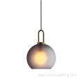 Industrial Vintage Amber Glass Lampshade e27 Pendant Light